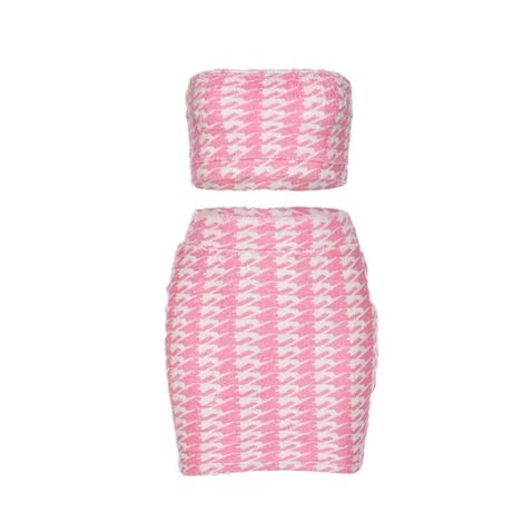 Pinky knit Two-Piece 上下セット