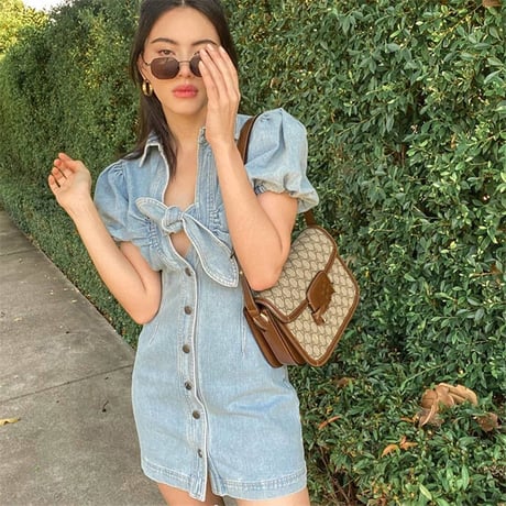Girly Denim One-Piece