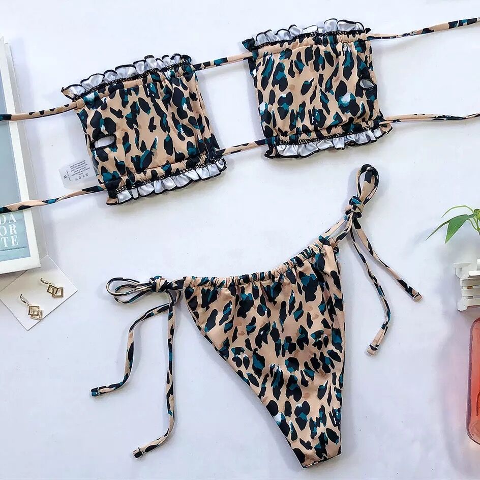 elleALENCY バイカラーバンドゥービキニ　キミドリ グリーン バンドゥービキニトップ｜La Perla - ラペルラ公式