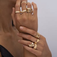 11ピース Gold リングセット