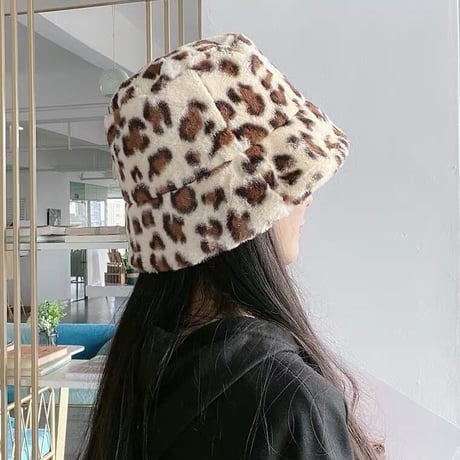 7色 Fluffy Animal バケットハット