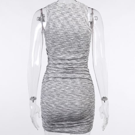 2色 No-Sleeve Dress One-piece