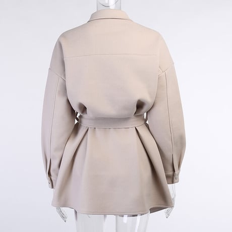 3色 Stylish Trench Coat