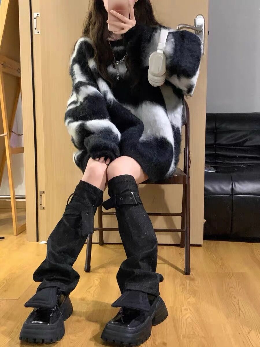 Black x White ファーニット | PLASTIC BUNNY Black x White ファーニット | PLASTIC BUNNY