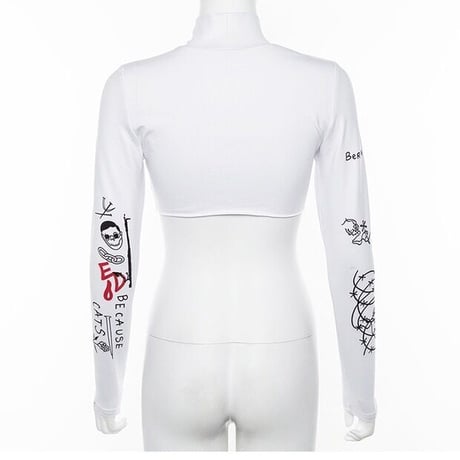 Trippy Art Cropped Top