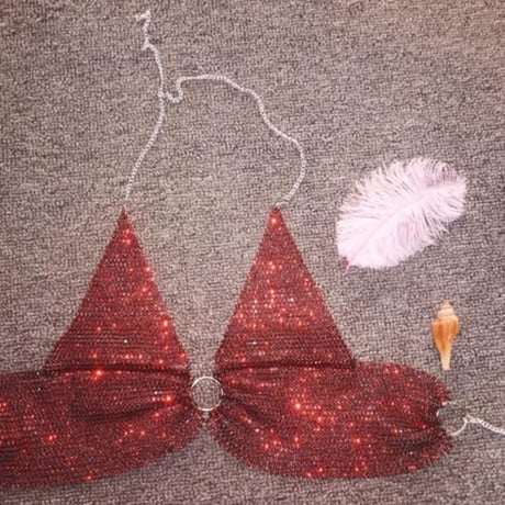 6色 Bling-Bling Diamond Bra Top
