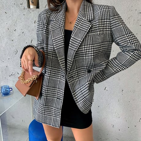 千鳥格子 ブレザージャケット