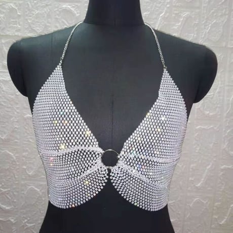 6色 Bling-Bling Diamond Bra Top
