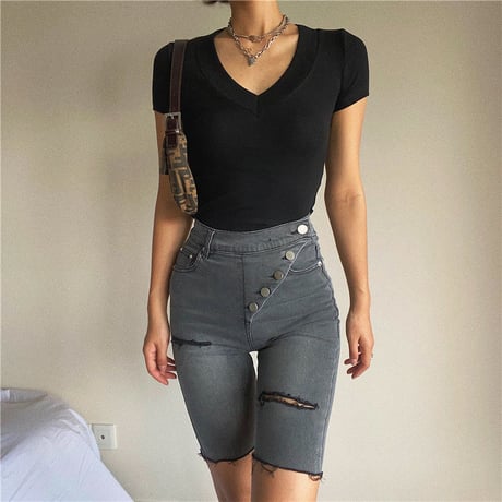Half Denim Pants