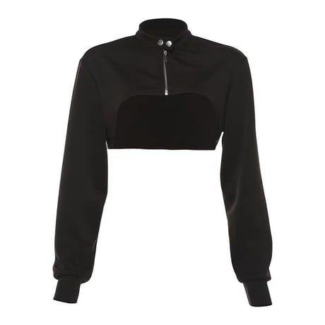 Zipper Crop Top