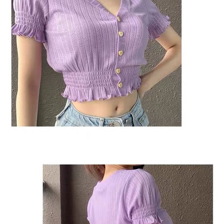 Airy ボタンダウン Top