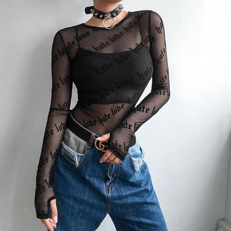Love Hate Mesh Top