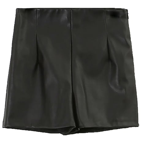 Fake Leather Short Pants