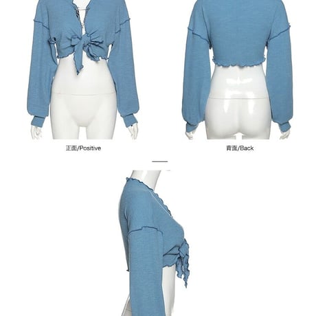 2色 Stylish タッセル カーディガン