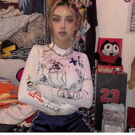Trippy Art Cropped Top