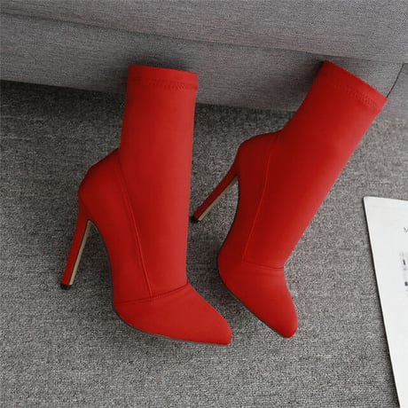 ショートブーツ Red