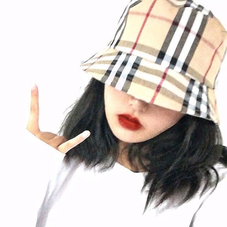 Plaid バケットハット