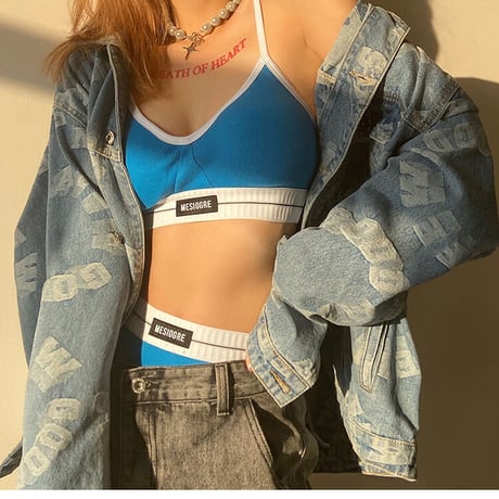 4色 Stylish Bra Shorts Sets