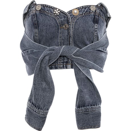 変形 Denim ビスチェ Top