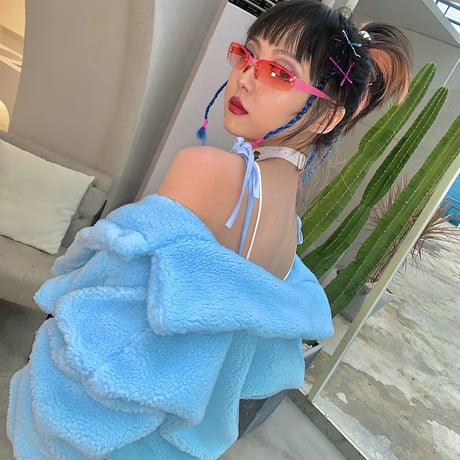 2色 Fluffy Jacket