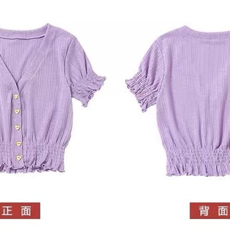 Airy ボタンダウン Top