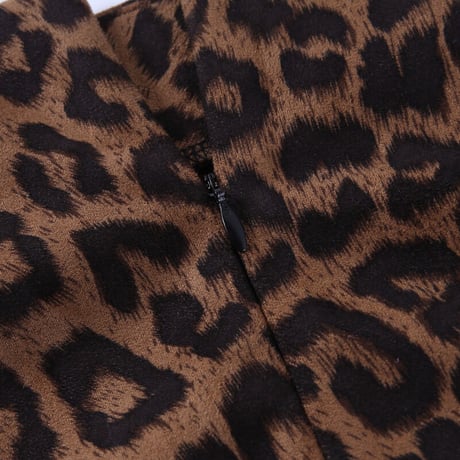 Leopard スリットスカート