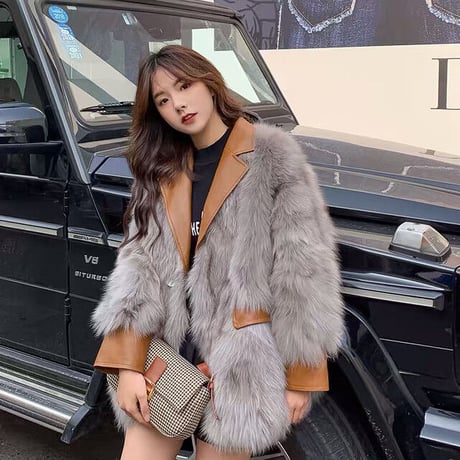 3色 FAUX FUR ブレザージャケット