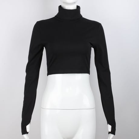 ハイネック Cropped Top
