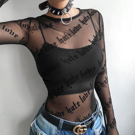 Love Hate Mesh Top
