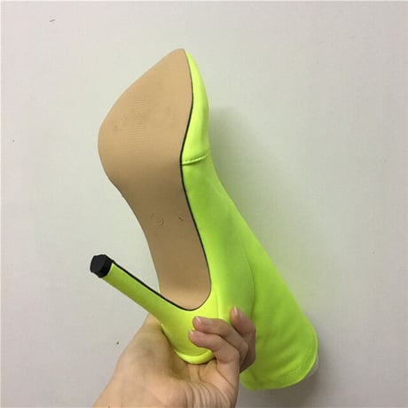 ショートブーツ Neon Yellow