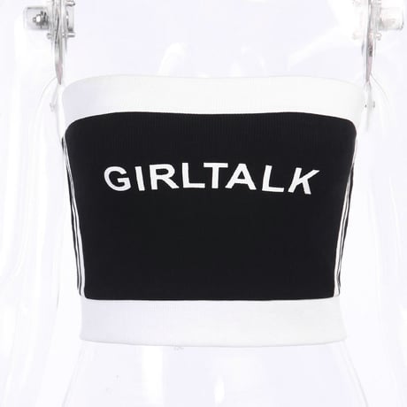 GIRL TALK リブニット Top