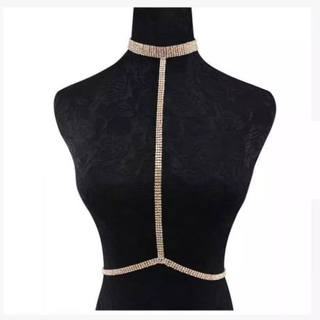 2色 ラインストーン Body Jewelry