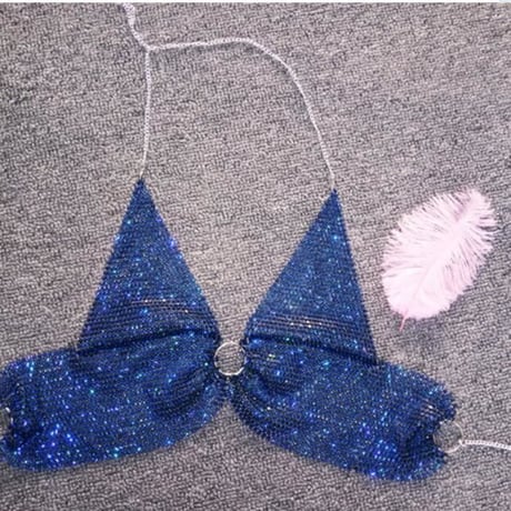6色 Bling-Bling Diamond Bra Top