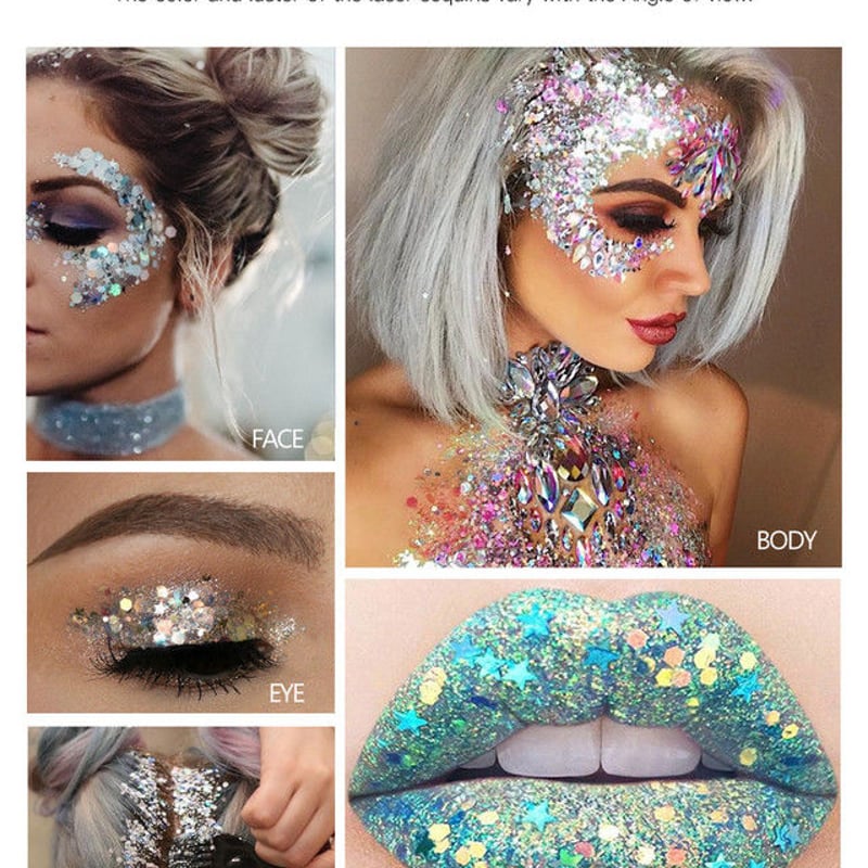 ボディジュエリーラメグリッター34本 Amazon.co.jp: ボディジュエリーグリッター 26色 ボディーアート