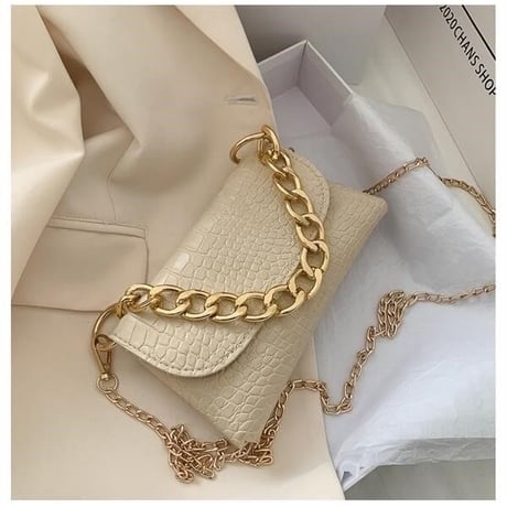 4色 Double Gold Chain バッグ