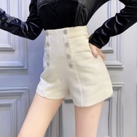 ハイウエスト ツイードパンツ