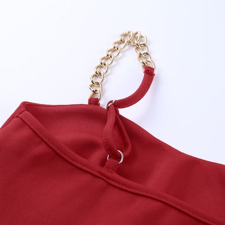 3色 Chain Strap Dress