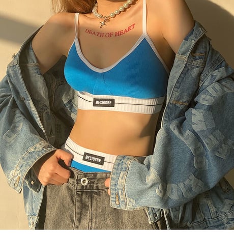 4色 Stylish Bra Shorts Sets