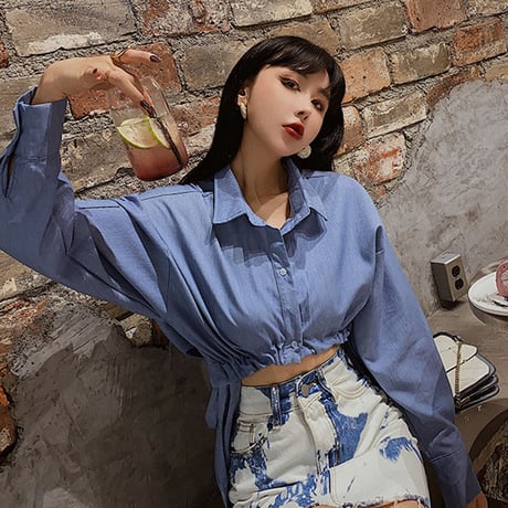 Cropped Collared Top