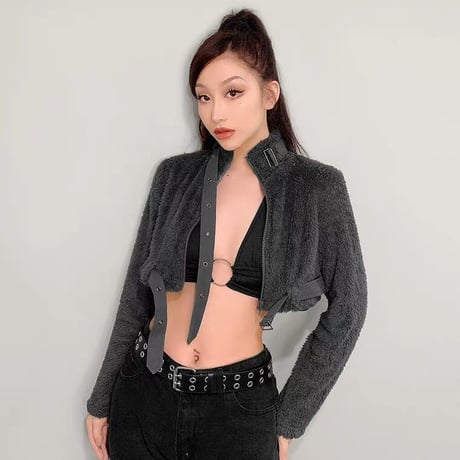 Fluffy half Jacket