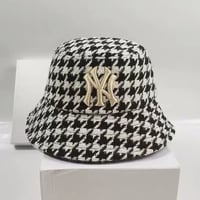 NY 千鳥格子 バケットハット