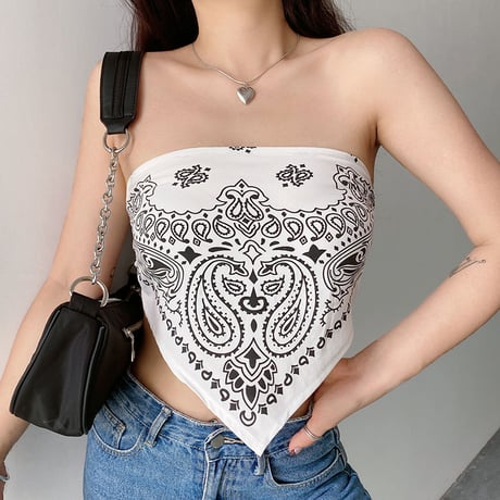 2色 Paisley Top