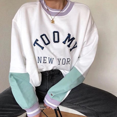 バイカラー Pull over Top