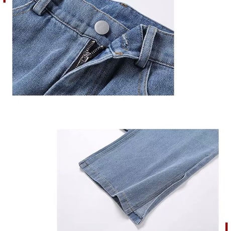 Cut out デニムパンツ