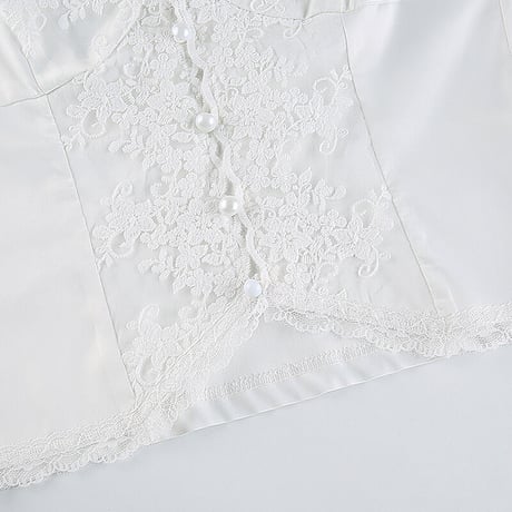 Lace Button down Top