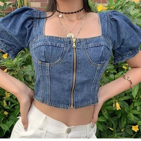 Puffy デニム Top