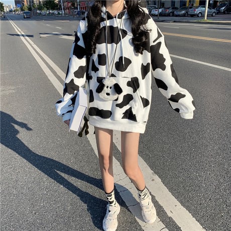 Cow Print Hoodie パーカー