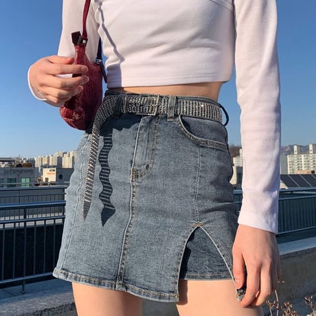 Denim Skirt Pants