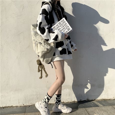 Cow Print Hoodie パーカー