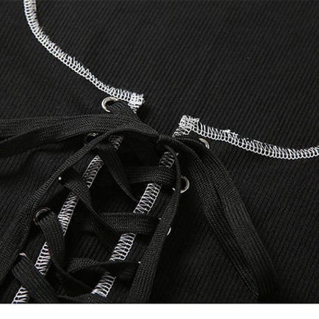 2色 Lace Me Up Top